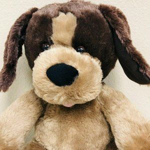 Build A Bear Dog 2014 Plush 9.5" Stuffed Brown Puppy Toy Animal BABW Easter